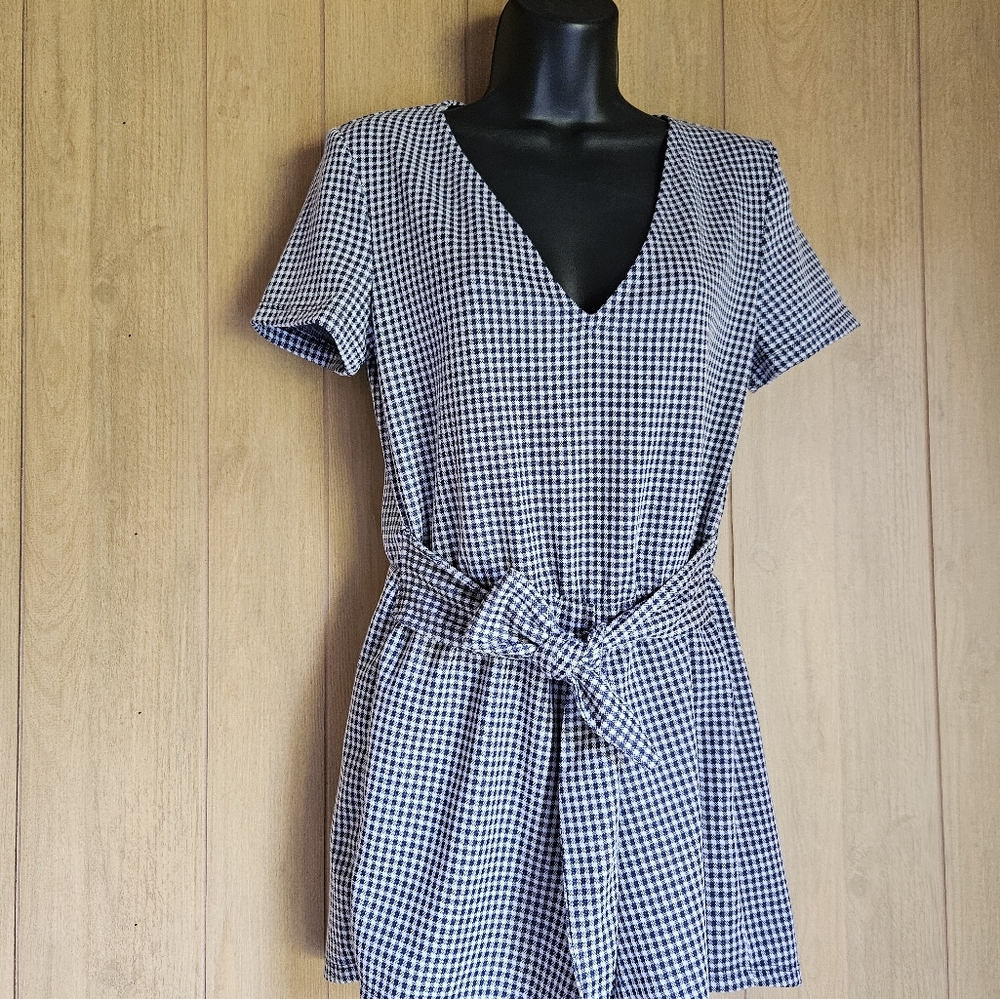 Zara Houndstooth Romper